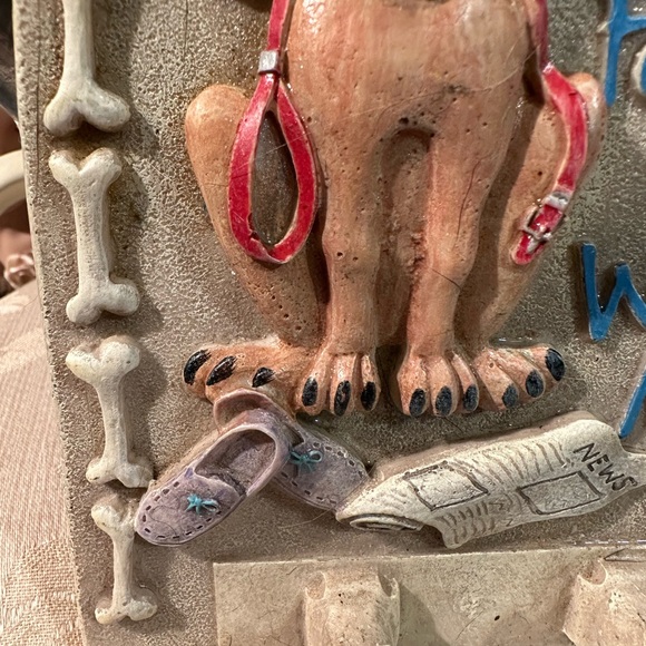 Ceramic Key hanger reminds you to walk the dog, grab keys, lock & stroll or roll - Picture 4 of 8